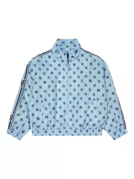 AMIRI KIDS куртка-ветровка с логотипом, синий