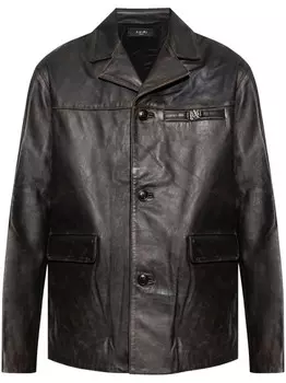 AMIRI кожаная куртка, черный