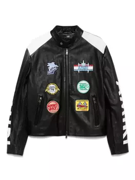 AMIRI куртка с нашивкой, черный