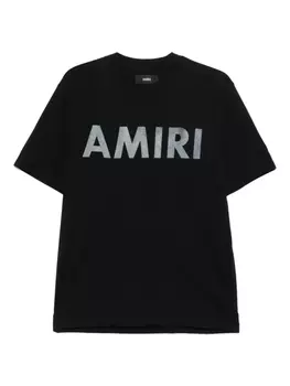 AMIRI logo-print Футболка, черный