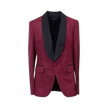 Amiri Moire Tux Блейзер Красный