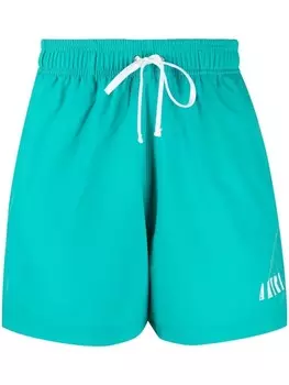 AMIRI плавки-шорты с кулиской и логотипом, зеленый