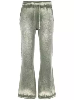 AMIRI расклешенные спортивные брюки, серый