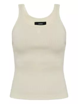 AMIRI ребристый топ без рукавов, нейтральный