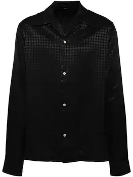 AMIRI рубашка Ma Quad с длинными рукавами, черный