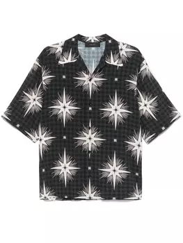 AMIRI рубашка с монограммой, черный