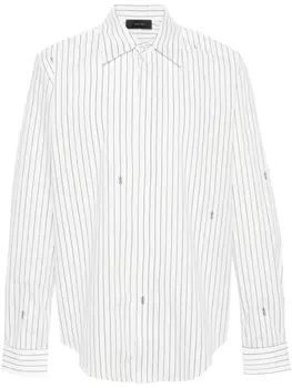 AMIRI рубашка Stack в тонкую полоску, белый