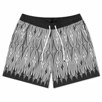 AMIRI Шорты для плавания с узором Argyle, черный