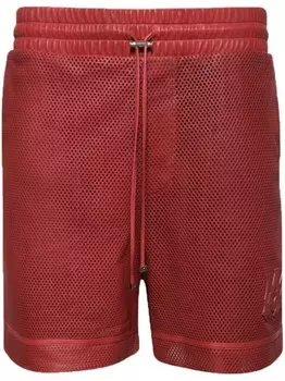 AMIRI шорты MA с перфорацией и нашивкой-логотипом, красный