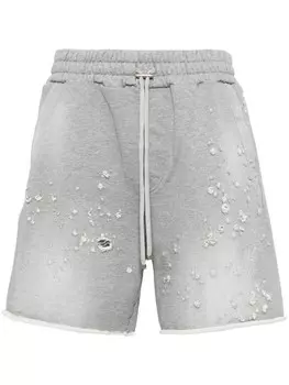 AMIRI шорты MA с вышивкой, серый