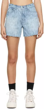 AMIRI Синие джинсовые шорты с пятью карманами