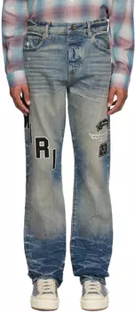 AMIRI Синие хоккейные джинсы