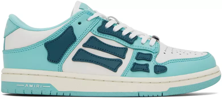 AMIRI Синие низкие кроссовки Skel Top