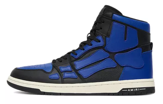 AMIRI Skel Panelled High Top Blue Black