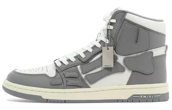 AMIRI Skel Top Hi Grey White