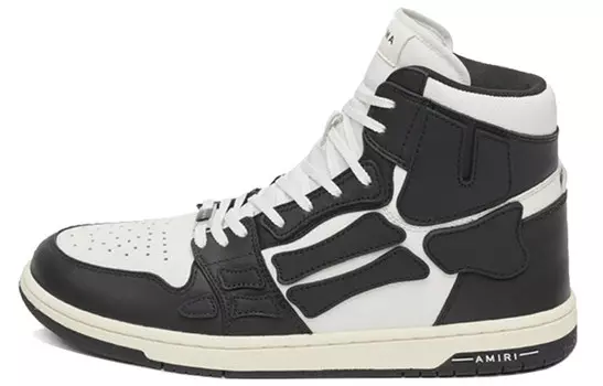 AMIRI Skel Top High 'White Black'