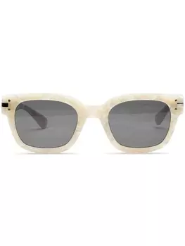 AMIRI солнцезащитные очки-пилоты с логотипом, нейтральный цвет