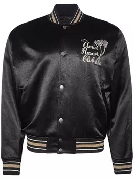 AMIRI спортивная куртка с вышитым логотипом, черный