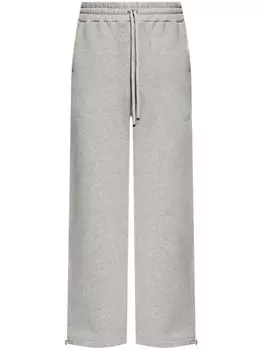 AMIRI спортивные брюки прямого покроя с завязками на шнурке, серый