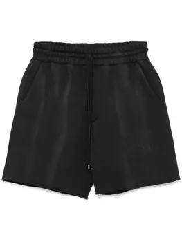 AMIRI спортивные шорты с вышитым логотипом, черный