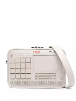 AMIRI сумка-мессенджер Runaway Drum Machine, нейтральный цвет