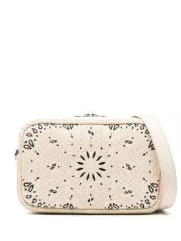 AMIRI сумка-мессенджер с вышитым узором пейсли, нейтральный цвет