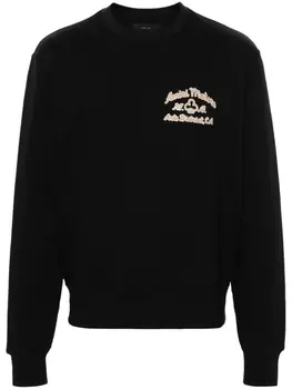 AMIRI толстовка с вышитым логотипом, черный