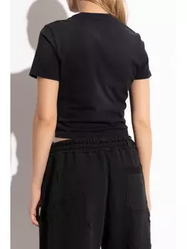 AMIRI укороченная футболка Hollywood, черный