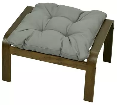 АМПО ИКЕА ПОЭНГ ПЕЛЛО Подушка обивочная на подножку кресла Подушка ИКЕА 10 см AMPO, серый