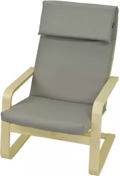 АМПО ПОЭНГ ПОАНГ ПЕЛЛО мягкая подушка на кресло подушка сиденья IKEA AMPO, серый