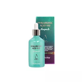 Ампулы для лица с гиалуроновой кислотой, 100 мл Farmstay, Hyaluronic Acid 100