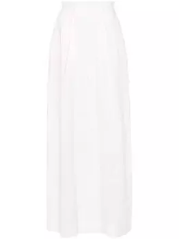 Ana Radu брюки палаццо с завышенной талией, белый