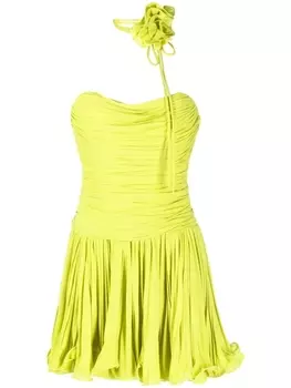Ana Radu платье мини без бретелей, зеленый