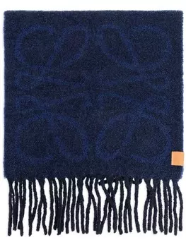 Анаграмма шарф из шерсти альпаки LOEWE, синий