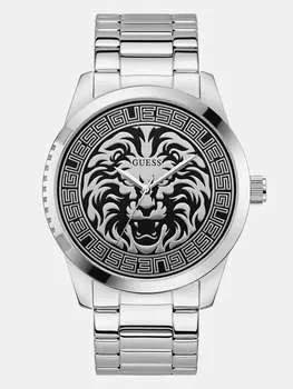 Аналоговые часы черного и серебристого цвета Guess Factory