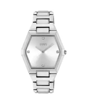 Аналоговые часы Karat с алюминиевым браслетом Tous, серебряный