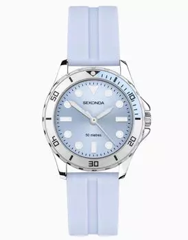 Аналоговые часы Sekonda синего и серебристого цвета