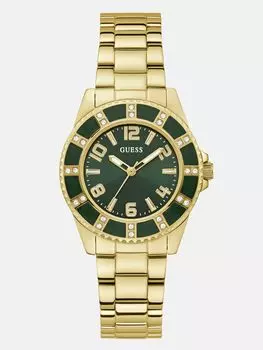 Аналоговые часы в зелено-золотистых тонах Guess Factory