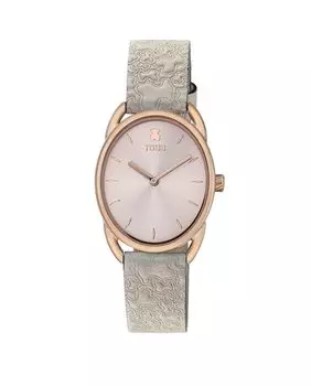 Аналоговые женские часы Dai с бежевым кожаным ремешком Kaos Tous