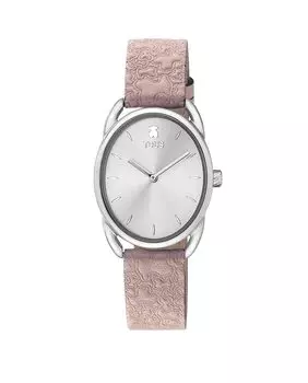 Аналоговые женские часы Dai с розовым кожаным ремешком Kaos Tous, розовый