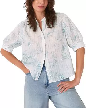 Ананасовая текстурированная рубашка Whistles, мультиколор