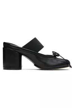Анатомические босоножки на каблуке с цифровой моделью Mm6 Maison Margiela, черный