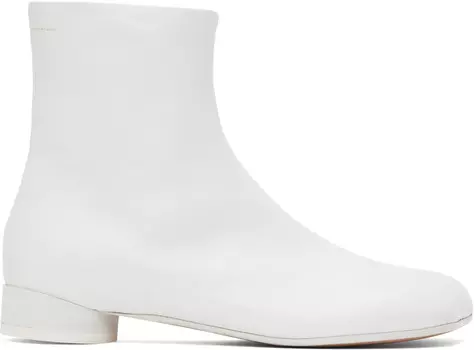 Анатомические ботильоны MM6 Maison Margiela, белый