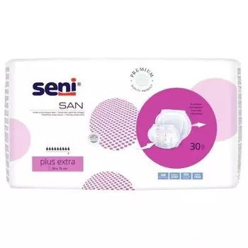 Анатомические подгузники, 30 шт. San Seni Plus Extra