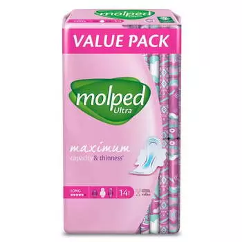 Анатомические подушечки Ultra Long, 14 шт. Molped, inna