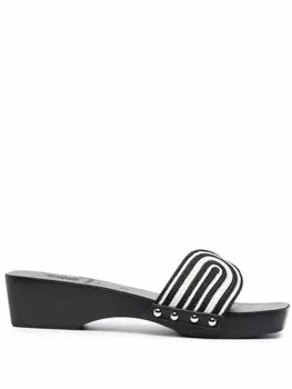 Ancient Greek Sandals клоги с узором, черный