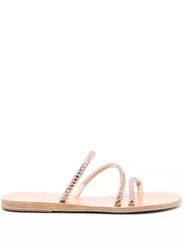 Ancient Greek Sandals сандалии Polytimi с кристаллами, розовый