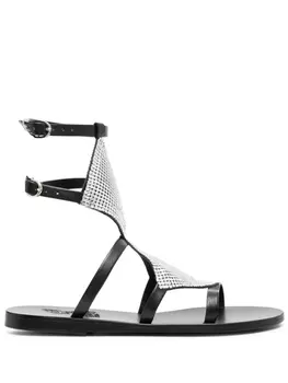 Ancient Greek Sandals сандалии с сетчатыми вставками, черный