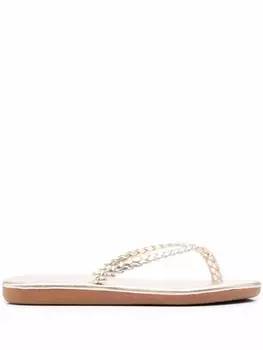 Ancient Greek Sandals шлепанцы Plage с плетеными ремешками, желтый
