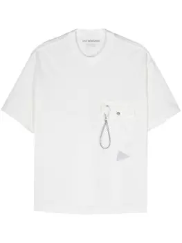 And Wander футболка из джерси, белый